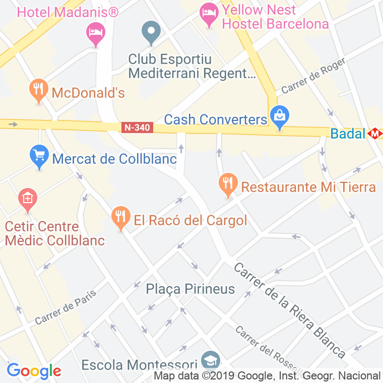 Código Postal calle Guernica, plaça en Hospitalet de Llobregat,l'