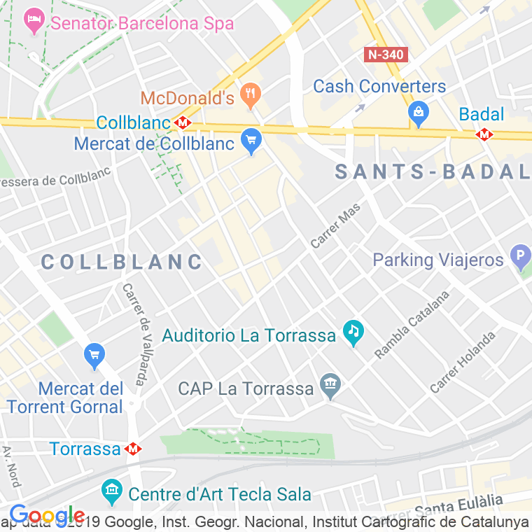 Código Postal calle Progres   (Impares Del 113 Al Final)  (Pares Del 134 Al Final) en Hospitalet de Llobregat,l'