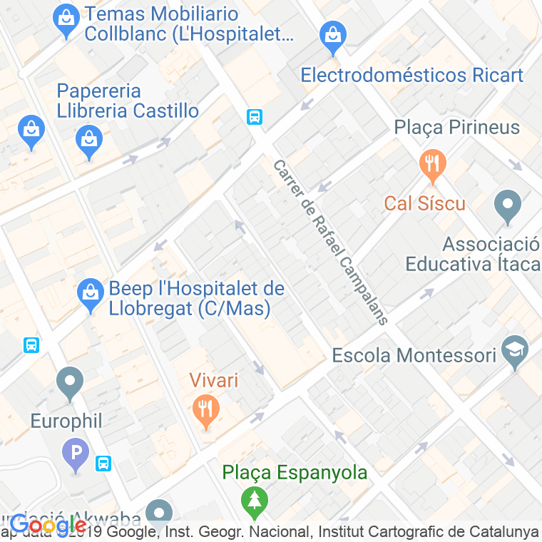 Código Postal calle Salvador Segui en Hospitalet de Llobregat,l'