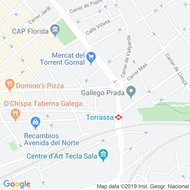 Código Postal calle Almeria en Hospitalet de Llobregat,l'