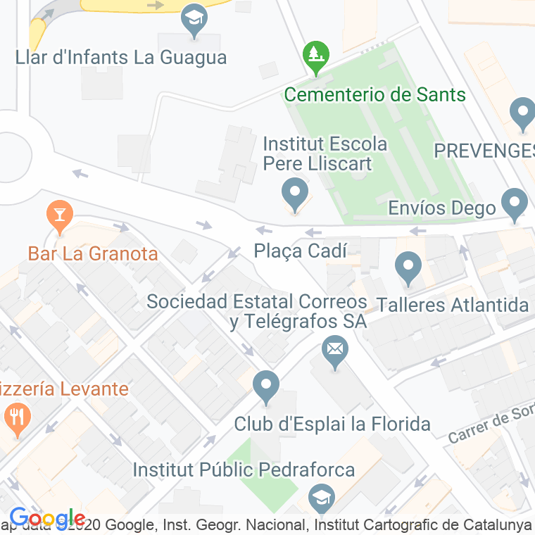 Código Postal calle Cadi, plaça (Impares Del 7 Al Final)  (Pares Del 6 Al Final) en Hospitalet de Llobregat,l'