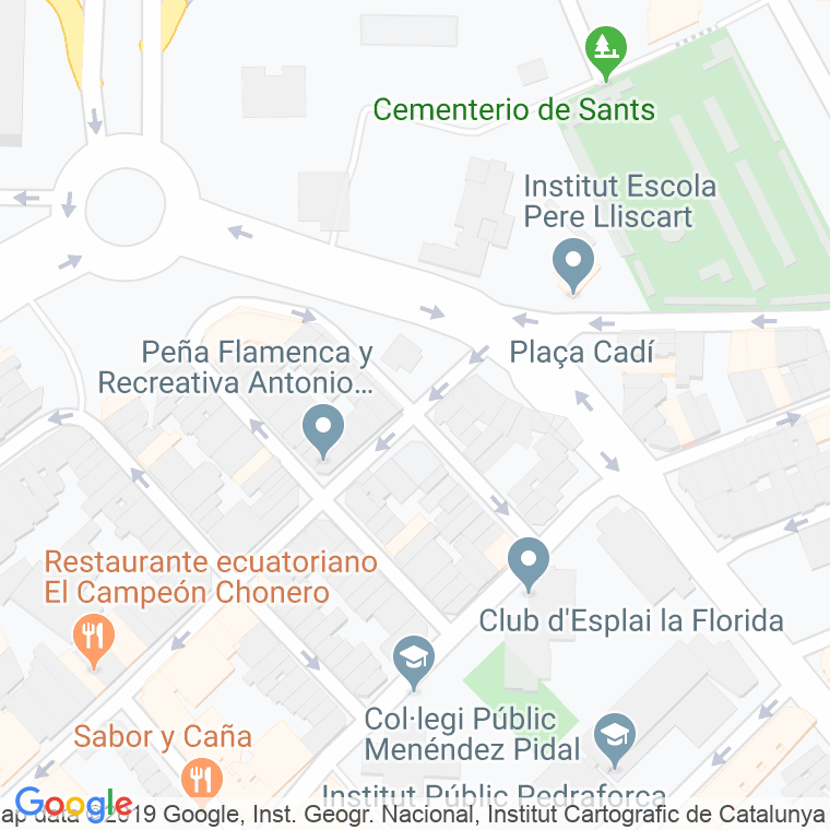 Código Postal calle Felip Pedrell en Hospitalet de Llobregat,l'