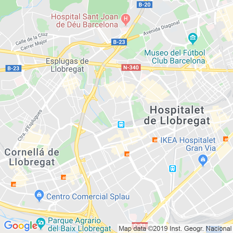 Código Postal calle Baix en Hospitalet de Llobregat,l'