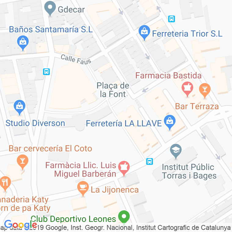 Código Postal calle Bisbal, La en Hospitalet de Llobregat,l'