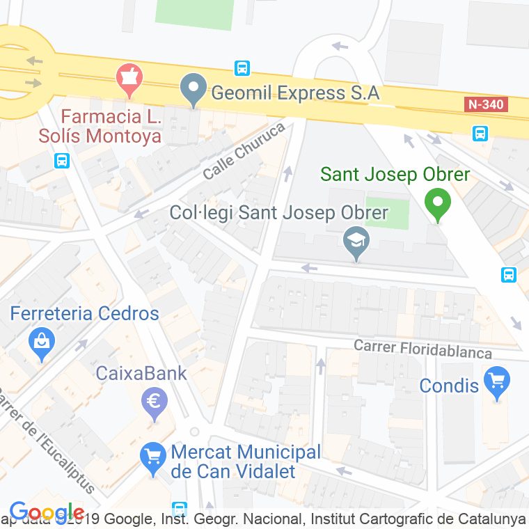 Código Postal calle Gravina en Hospitalet de Llobregat,l'