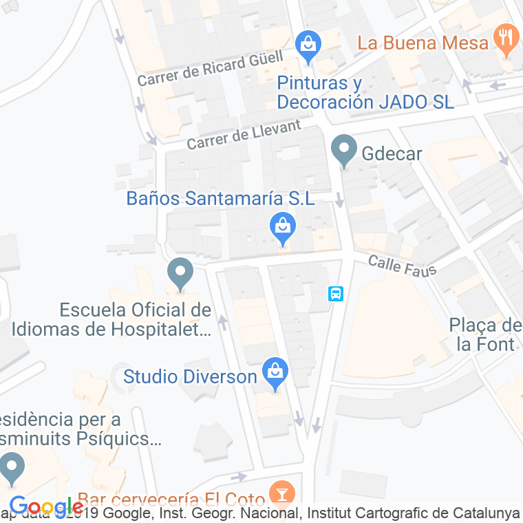 Código Postal calle Oriental en Hospitalet de Llobregat,l'
