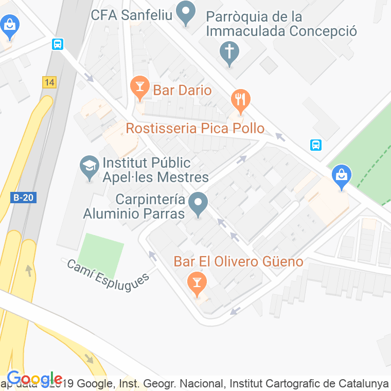 Código Postal calle Poeta Llombart en Hospitalet de Llobregat,l'