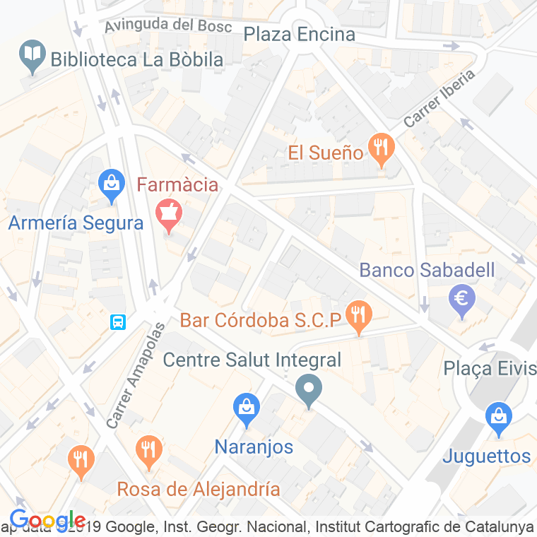 Código Postal calle Roses en Hospitalet de Llobregat,l'