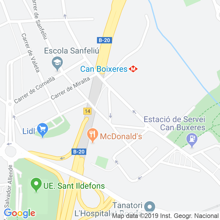 Código Postal calle Rubidi en Hospitalet de Llobregat,l'