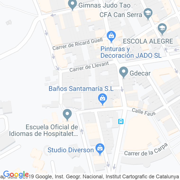 Código Postal calle Sant Carles en Hospitalet de Llobregat,l'