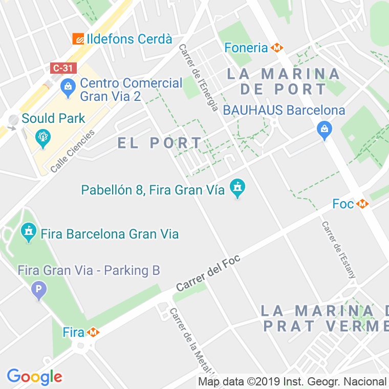 Código Postal calle Alumini en Hospitalet de Llobregat,l'