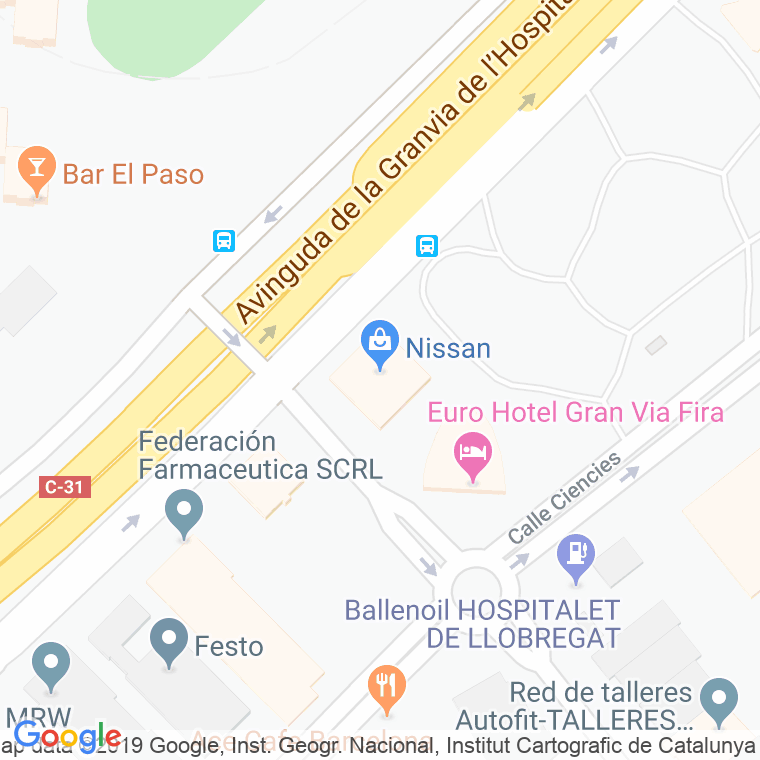 Código Postal calle Motors en Hospitalet de Llobregat,l'
