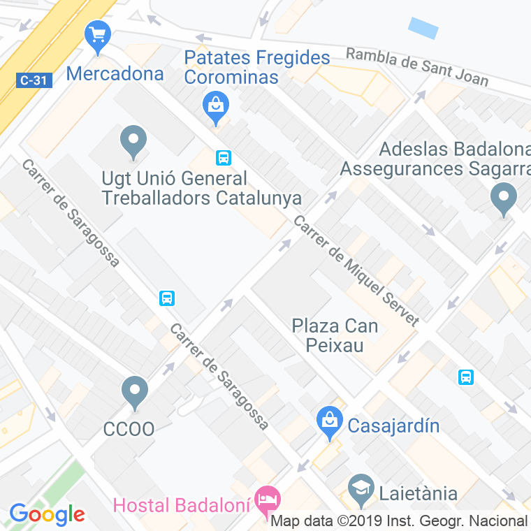 Código Postal calle Font I Escola en Badalona