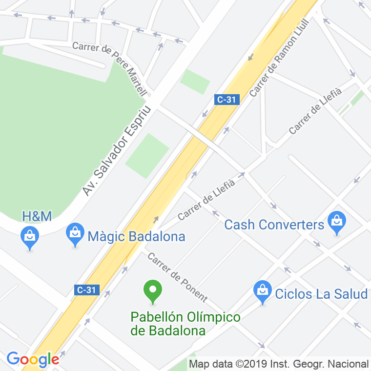 Código Postal calle Ramon Llull en Badalona