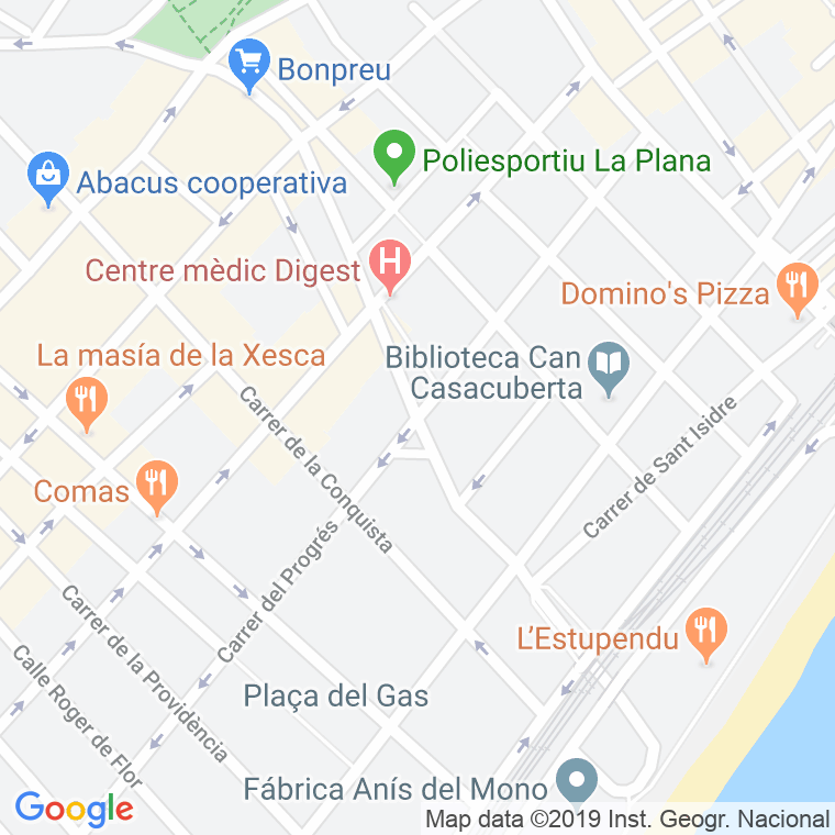 Código Postal calle Sant Ignasi De Loiola, avinguda en Badalona