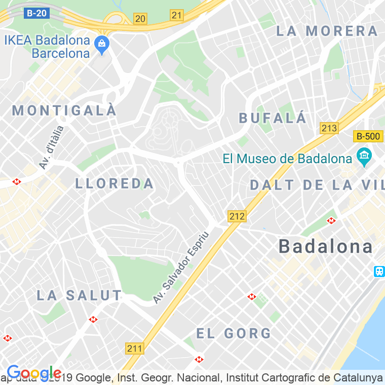 Código Postal calle Sant Joan, rambla (Impares Del 1 Al 57)  (Pares Del 2 Al 94) en Badalona