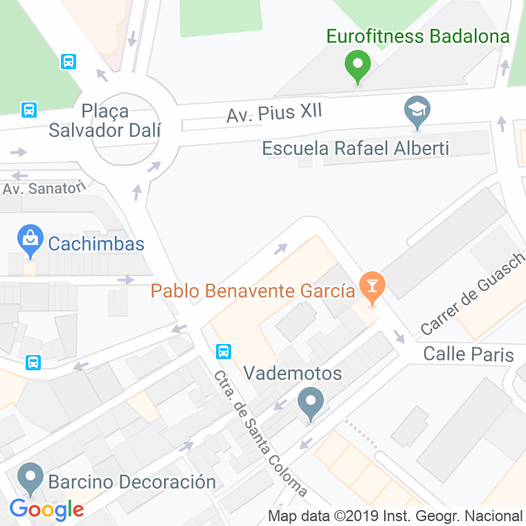 Código Postal calle Madrid en Badalona