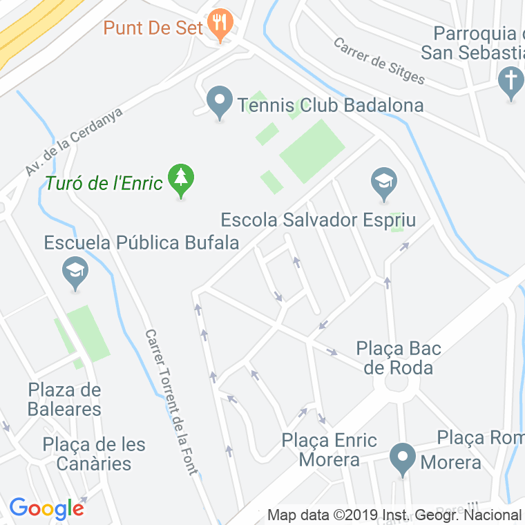 Código Postal calle Montjuic en Badalona