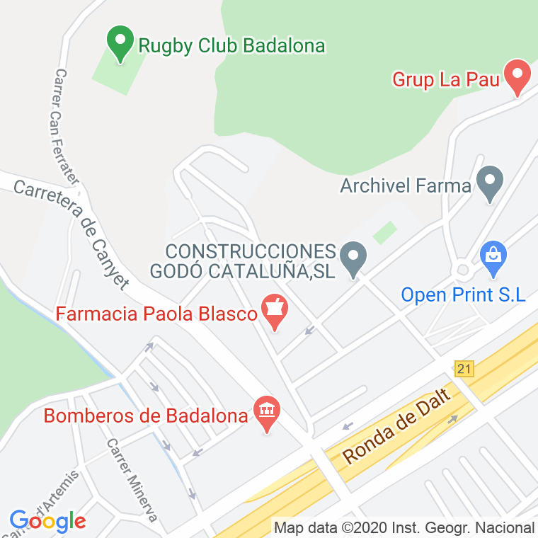 Código Postal calle Morralla, avinguda en Badalona