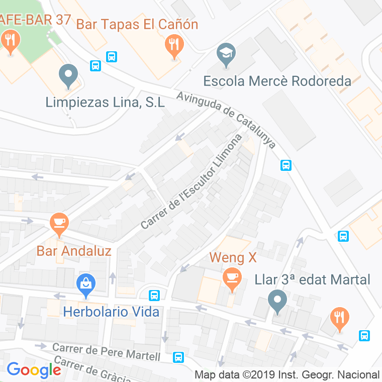 Código Postal calle Escultor Llimona en Badalona
