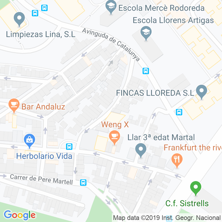 Código Postal calle Escultor Manolo Huguet en Badalona