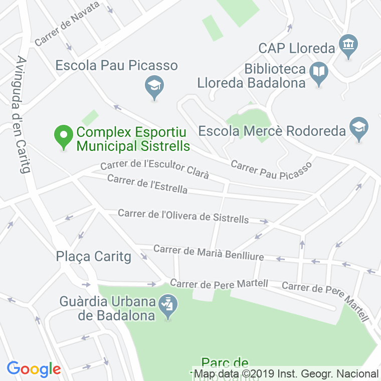 Código Postal calle Estrella en Badalona