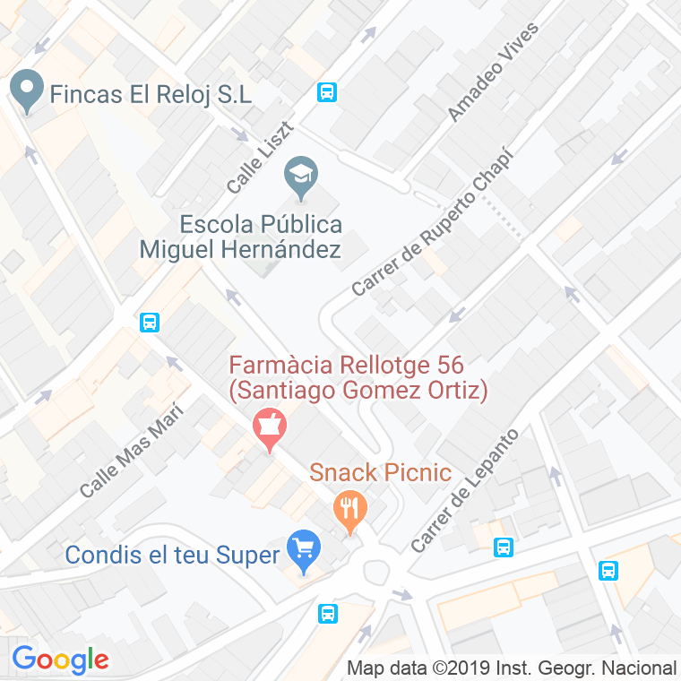 Código Postal calle Linares en Badalona