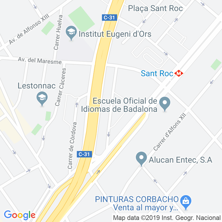 Código Postal calle Jerez De La Frontera en Badalona