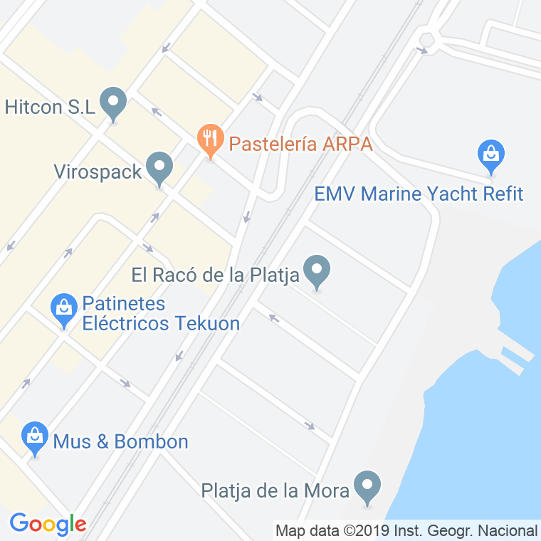 Código Postal calle Mar Alboran, passatge en Badalona