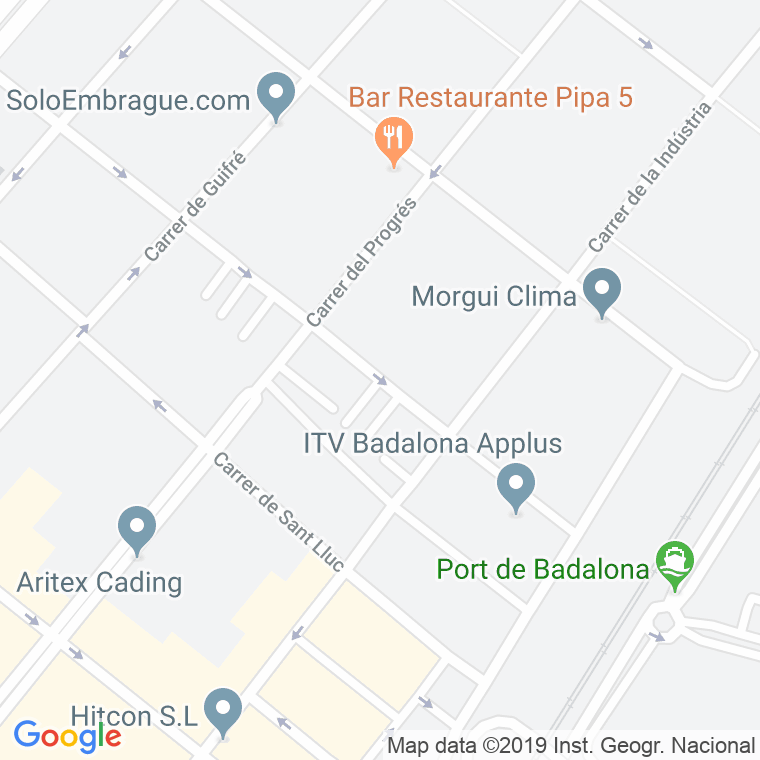 Código Postal calle Mare De Deu De La Cinta, passatge en Badalona