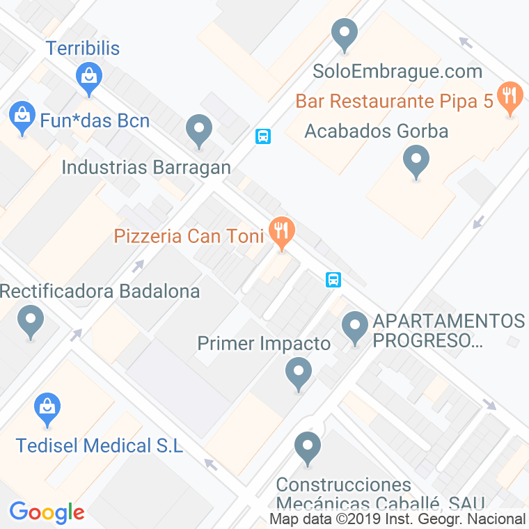 Código Postal calle Severo Catalina, passatge en Badalona