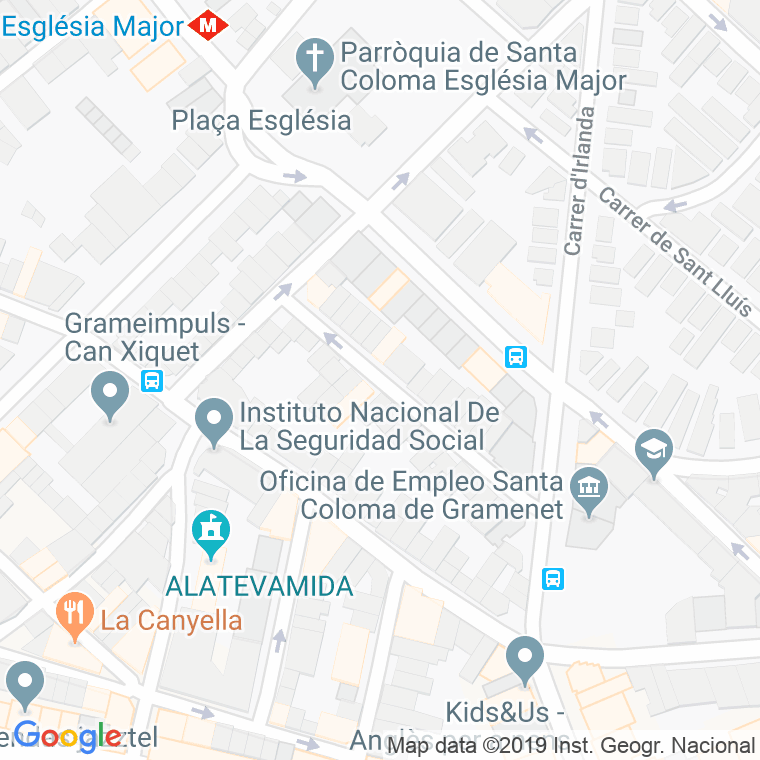 Código Postal calle Joan Rafols en Santa Coloma de Gramanet