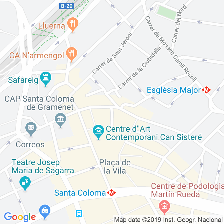 Código Postal calle Sant Domenec en Santa Coloma de Gramanet