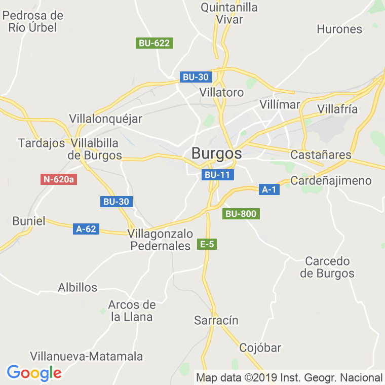 Código Postal calle Chile en Burgos