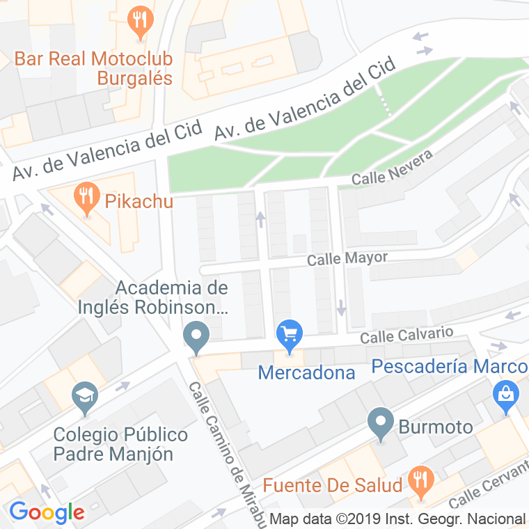 Código Postal calle Divino Valles en Burgos