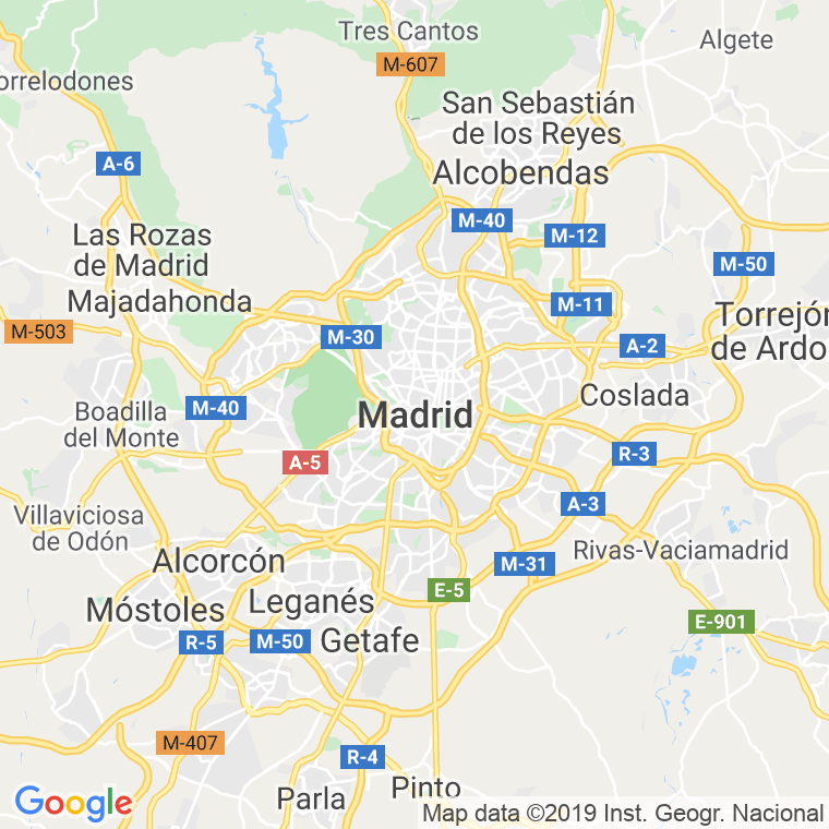 Código Postal calle Madrid   (Impares Del 1 Al 21)  (Pares Del 2 Al 20) en Burgos