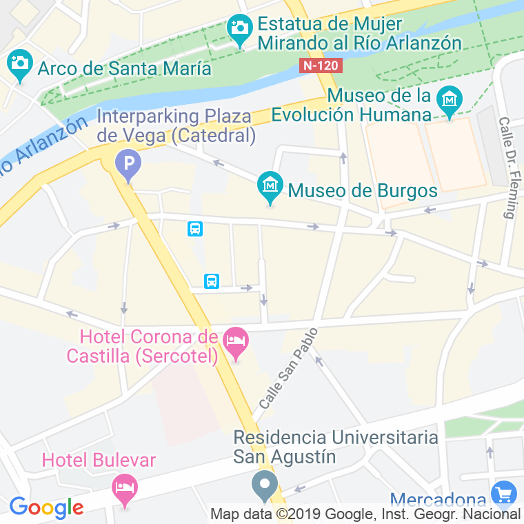 Código Postal calle Oviedo en Burgos