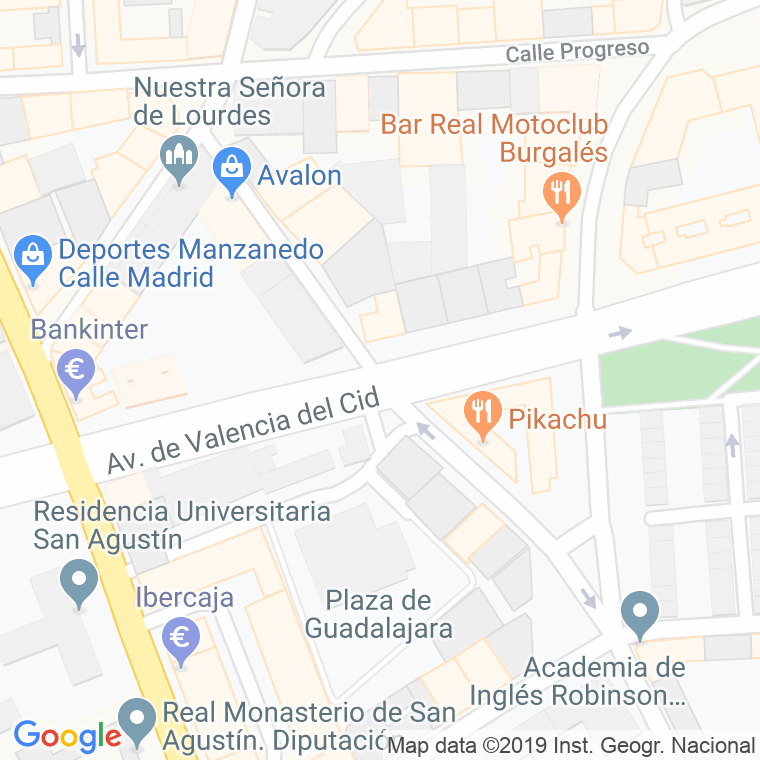 Código Postal calle San Julian en Burgos