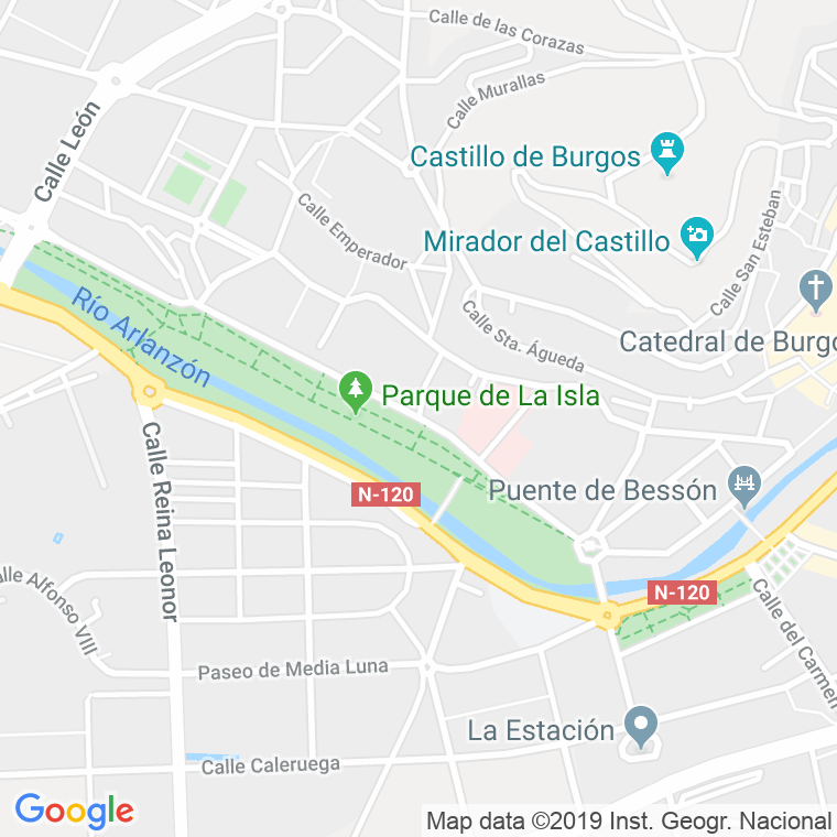Código Postal calle Isla, De La, paseo en Burgos