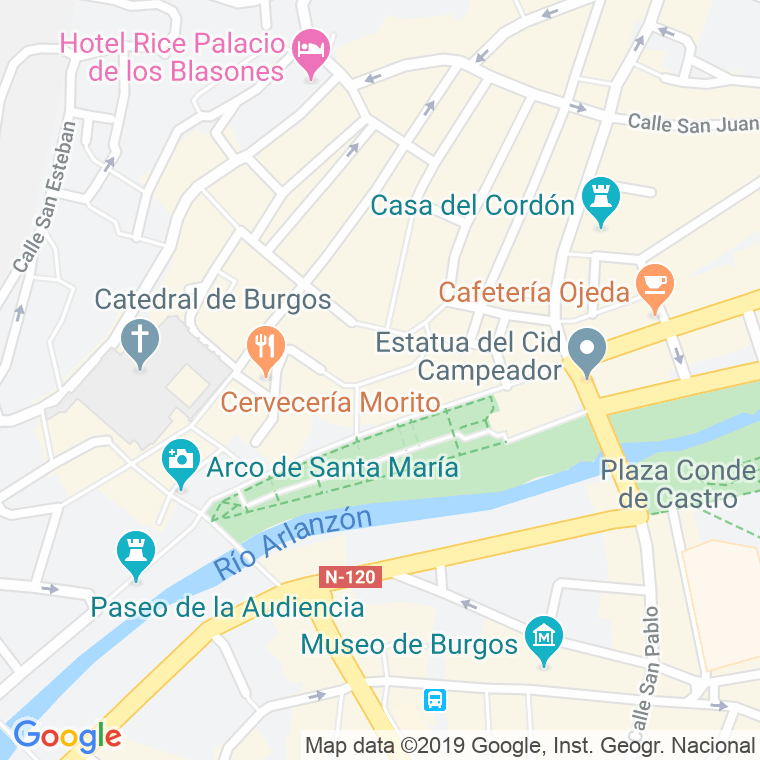 Código Postal calle Mayor, plaza en Burgos
