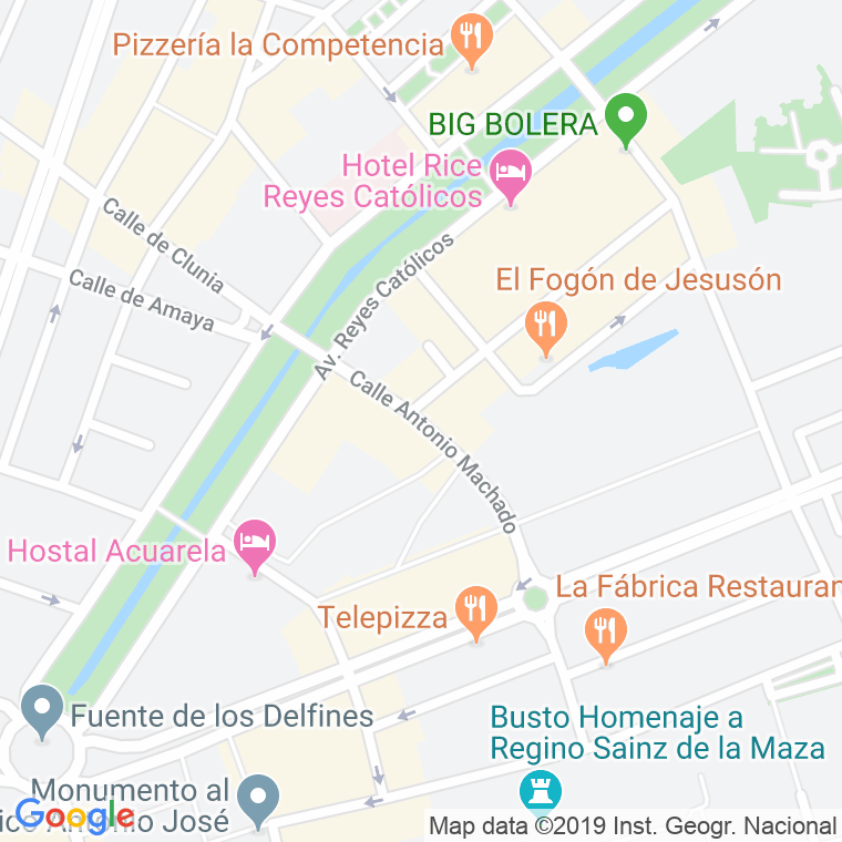 Código Postal calle Antonio Machado   (Impares Del 1 Al 3)  (Pares Del 2 Al 2) en Burgos