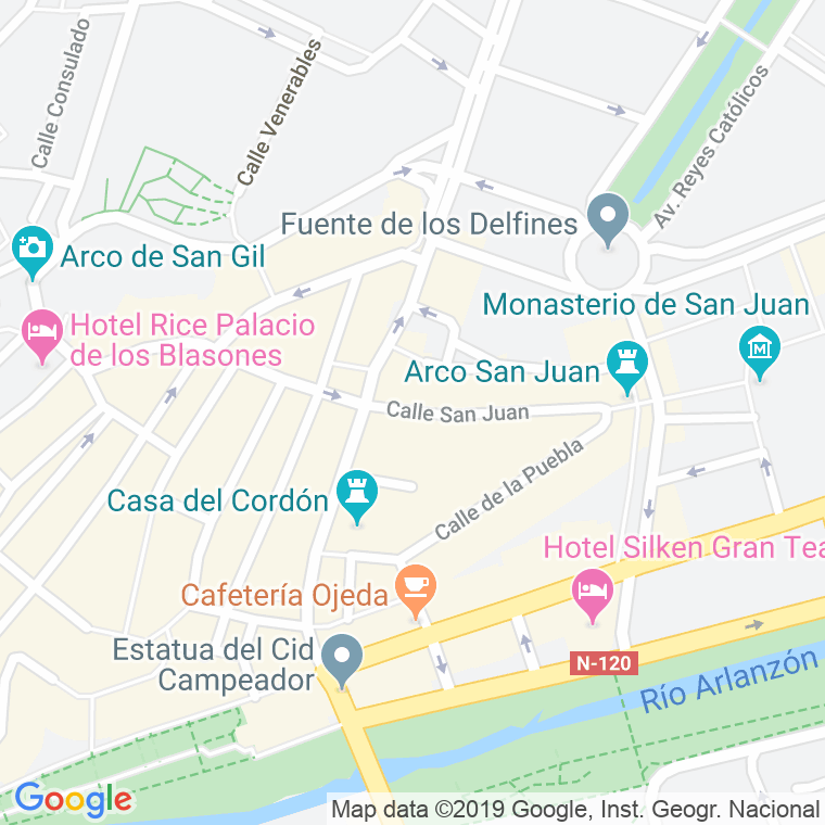 Código Postal calle San Juan   (Impares Del 11 Al Final)  (Pares Del 12 Al Final) en Burgos