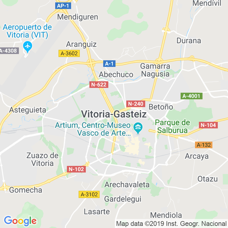 Código Postal calle Vitoria   (Impares Del 1 Al 37)  (Pares Del 2 Al 64) en Burgos