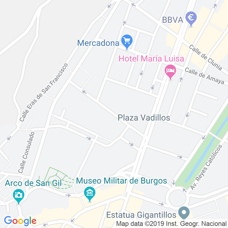 Código Postal calle Delicias en Burgos