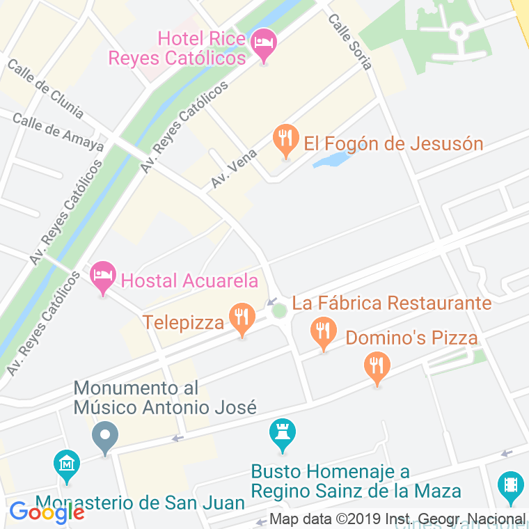 Código Postal calle Parque Virgen Del Manzano   (Impares Del 17 Al Final) en Burgos