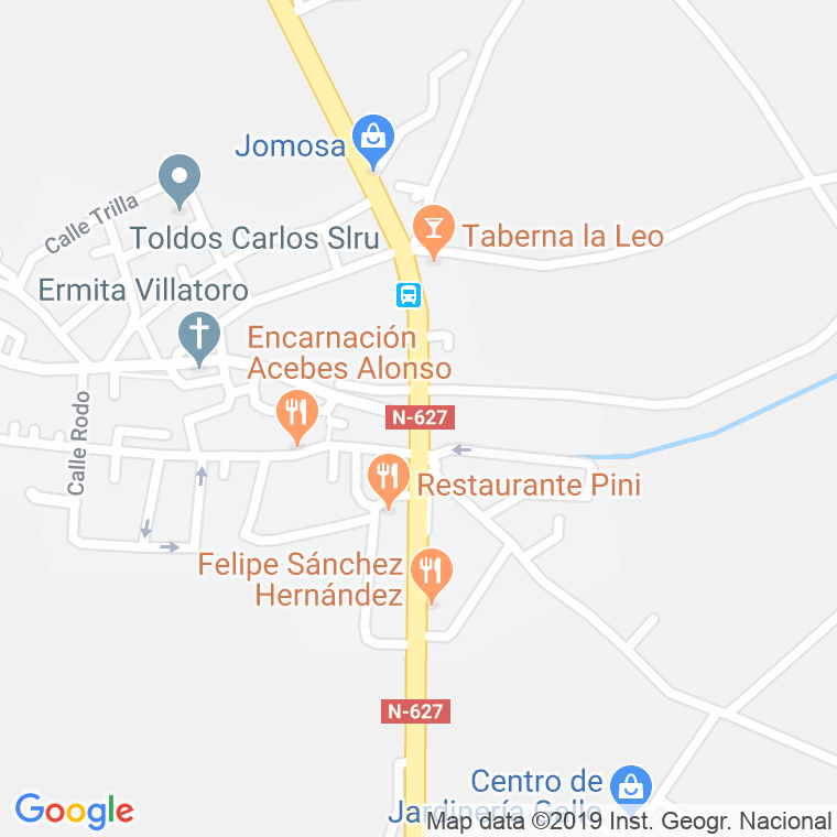 Código Postal calle Mayor (Barrio De Villatoro) en Burgos