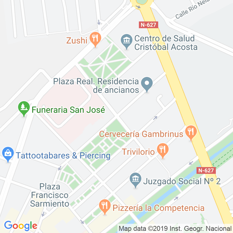 Código Postal calle Padre Aramburu en Burgos