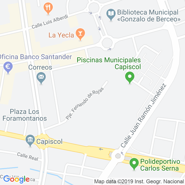 Código Postal calle Fernando De Rojas, pasaje en Burgos