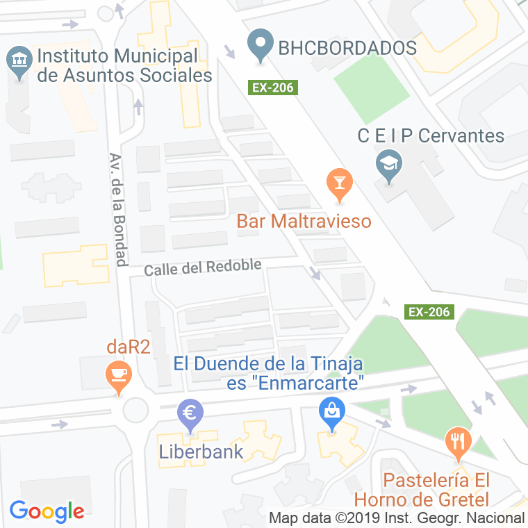 Código Postal calle Redoble, El en Cáceres