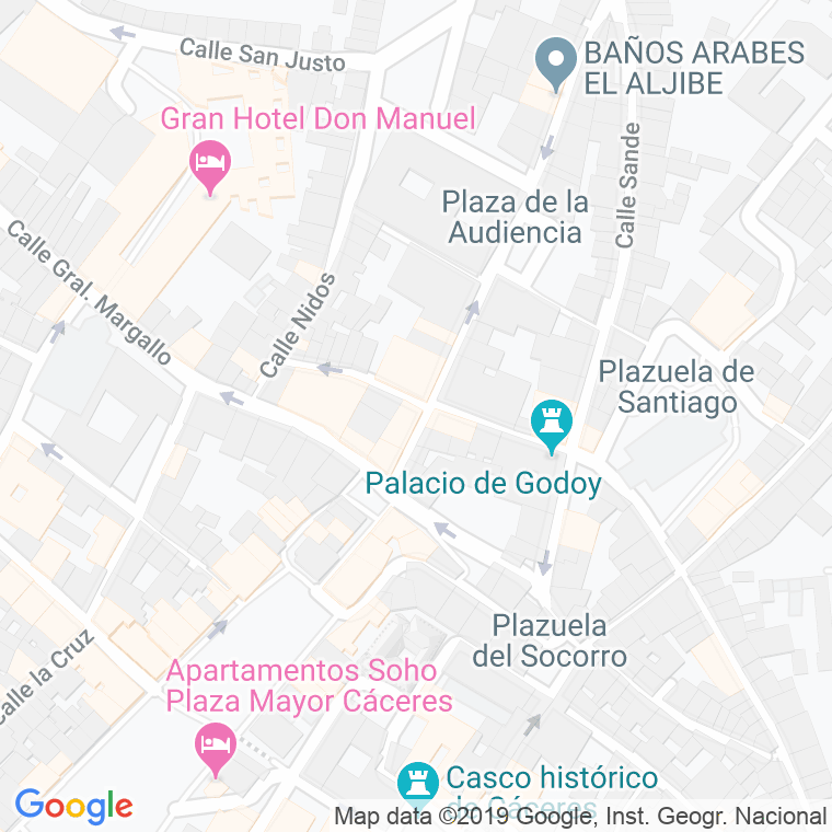 Código Postal calle Duque, Del, plaza en Cáceres